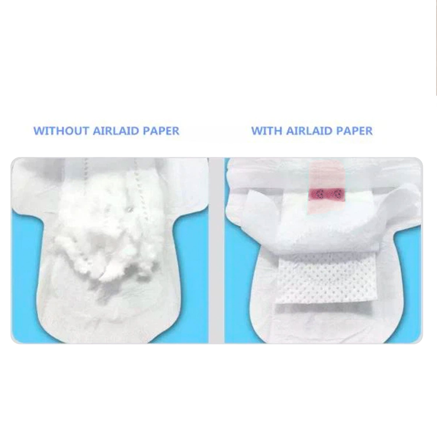 the-odora Organic Sanitary Pads with airlaid paper